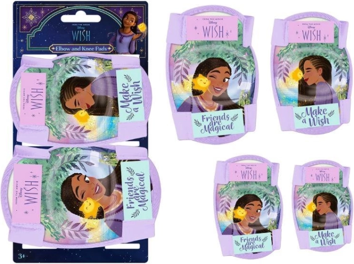Zestaw ochraniaczy na kolana i łokcie Disney Wish – 4 szt.