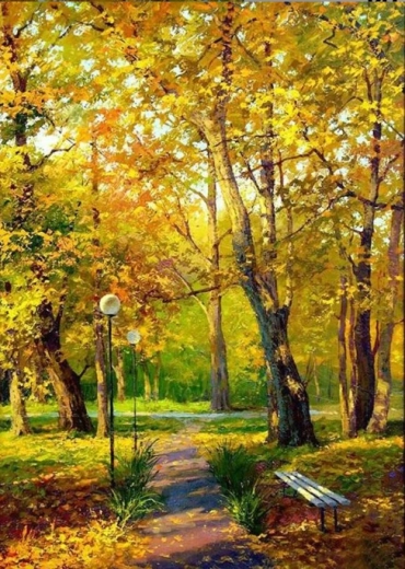 Norimpex malowanie po numerach Złota jesień w lesie 40 × 50 cm