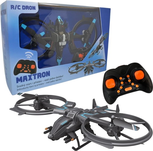 RC dron Maxtron z prostą obsługą i oświetleniem LED