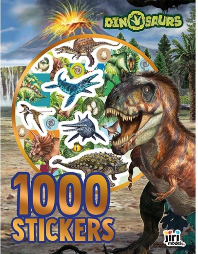 Zeszyt z 1000 naklejkami dinozaurów