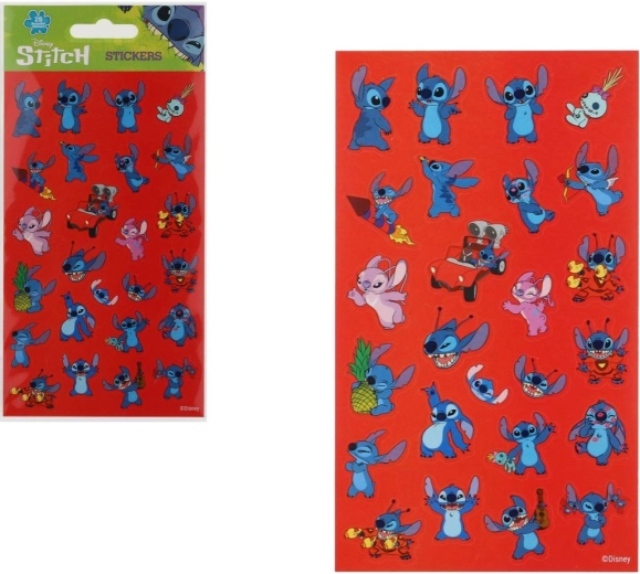 Naklejki wielokrotnego użytku Lilo i Stitch – 25 sztuk