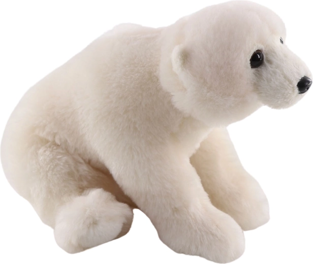 Pluszowy niedźwiedź polarny siedzący 25 cm