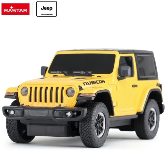 Rastar Jeep Wrangler JL RC auto zdalnie sterowane 1:24 żółte