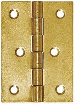 Zawias przegubowy stalowy 60 × 43 mm żółto cynkowany