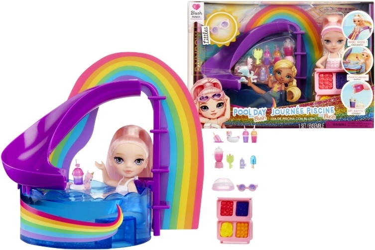 Rainbow High Little Pool Day lalka Blush Parker z akcesoriami