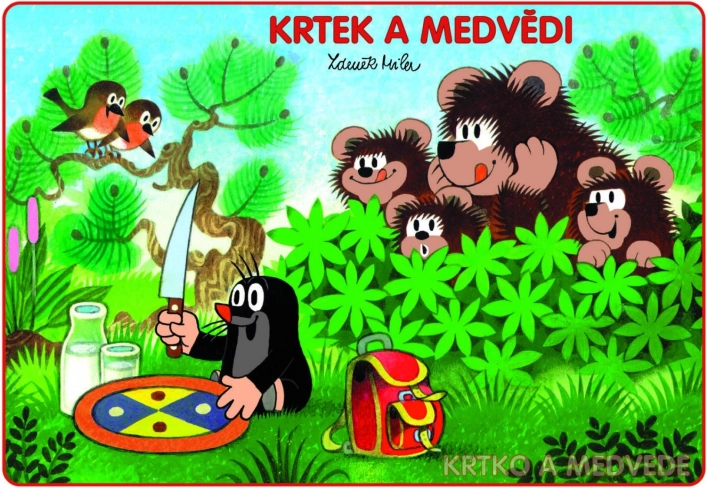 Kolorowanka A5 Krecik i niedźwiedzie