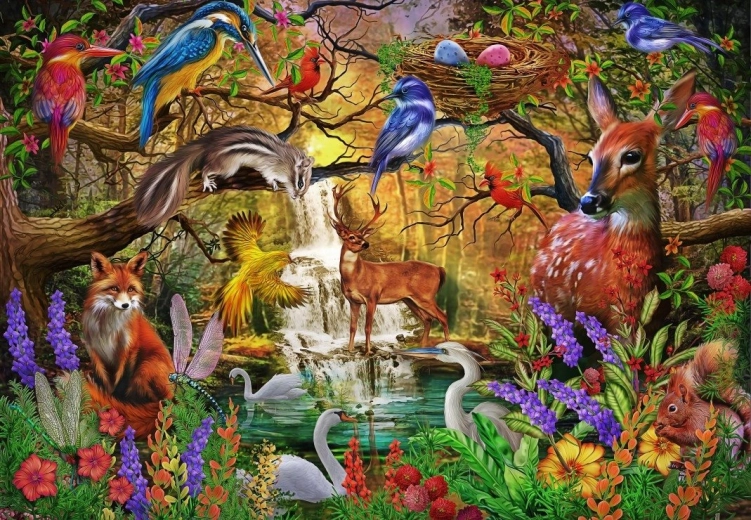 Bluebird puzzle Złoty las 1000 elementów