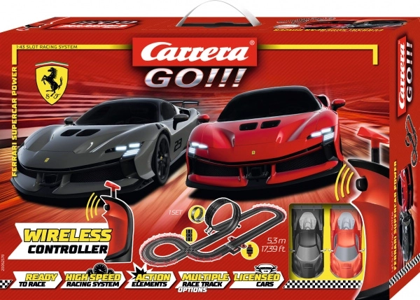 autodrom Carrera GO Ferrari Supercar Power 5,3 m z bezprzewodowymi kontrolerami
