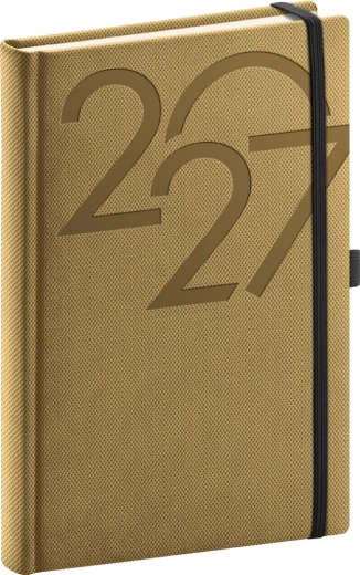 Notique Ajax dzienny terminarz 2027 złoty 15 × 21 cm
