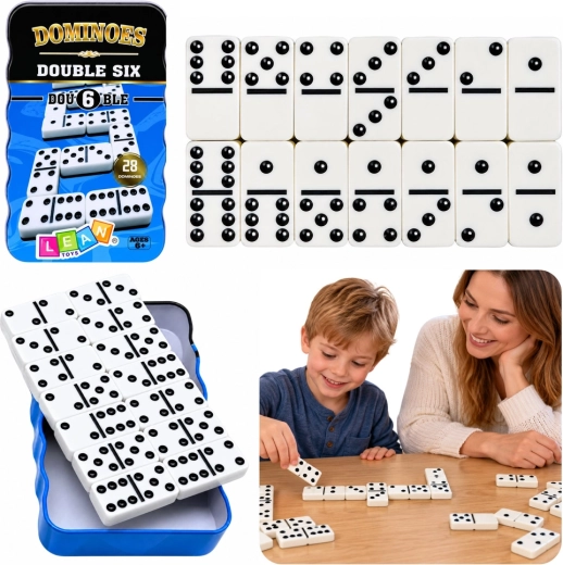 Klasyczna gra Domino – rodzinna i logiczna zabawa z 28 kamieniami