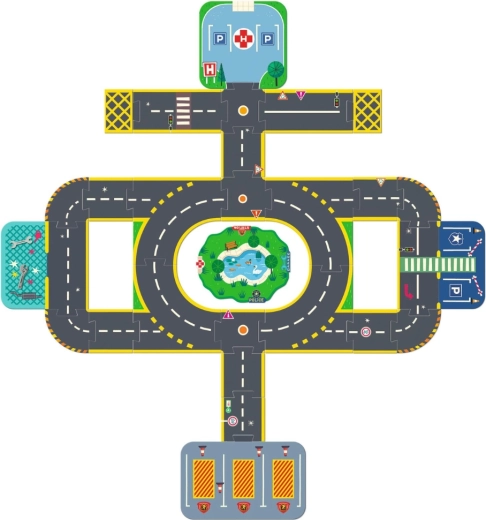 Duże rondo i lądowisko dla helikopterów