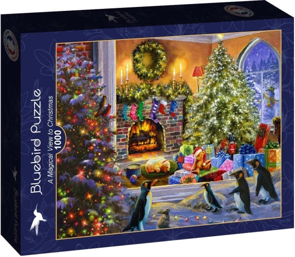 Puzzle Bluebird Magiczny widok na Boże Narodzenie 1000 elementów