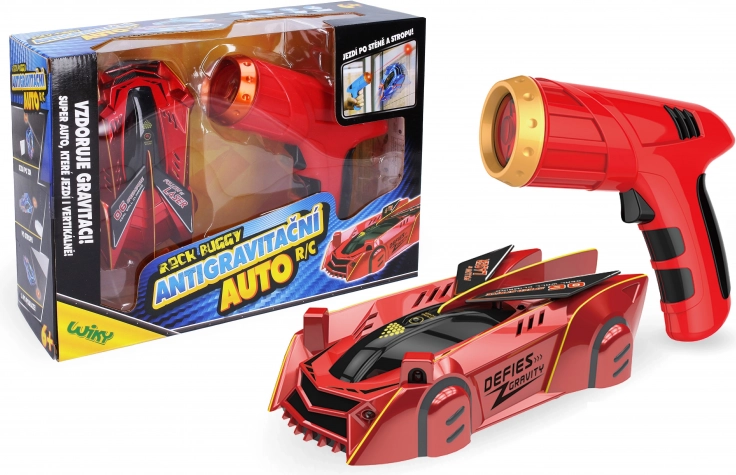 Rock Buggy antygrawitacyjne auto RC z laserem 15 cm czerwone