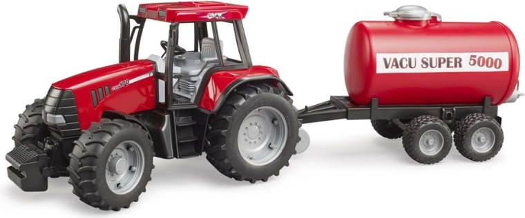 Traktor Bruder Case IH CVX 170 z przyczepą-cysterną 1:16