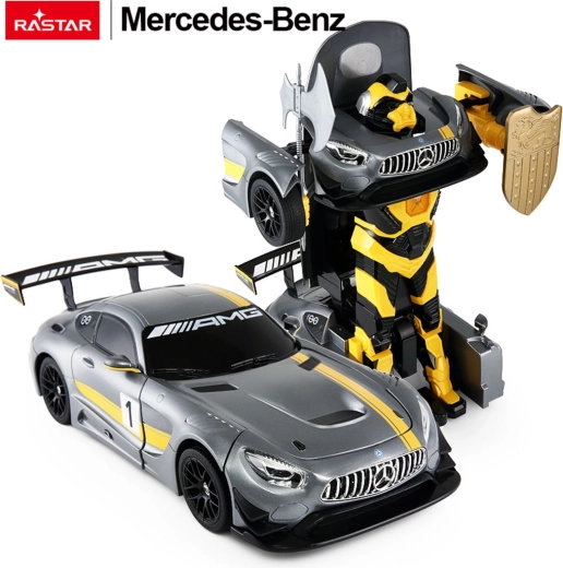 Rastar RC auto i robot 2w1 Mercedes‑AMG GT3 1:14 szary