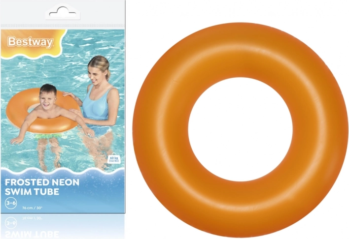 Nadmuchiwana pomarańczowa obręcz do pływania 76 cm Bestway