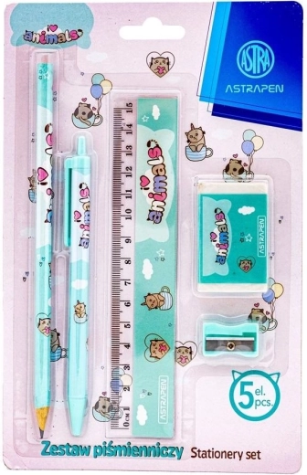 Zestaw piśmienniczy Astra Pixel Animal, 5 szt.