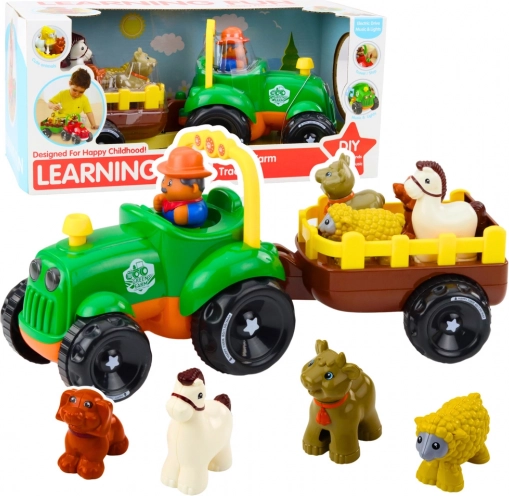 Interaktywny traktor ze zwierzątkami