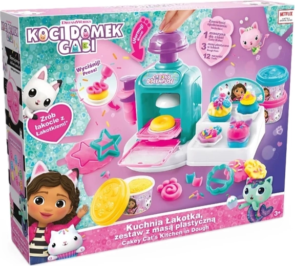 Kuchnia na słodkości GABBY’S DOLLHOUSE – kreatywny zestaw z plasteliną