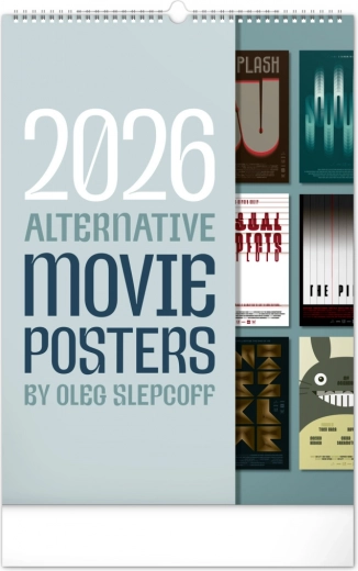 Ścienny kalendarz Alternatywne plakaty filmowe 2026