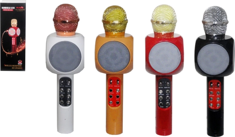 Dziecięcy mikrofon Bluetooth ze światłem i dźwiękiem - 1 sztuka
