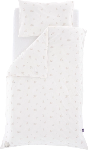 Träumeland jersey pościel HopHop Bunny Beige 100 × 135 cm + 40 × 60 cm