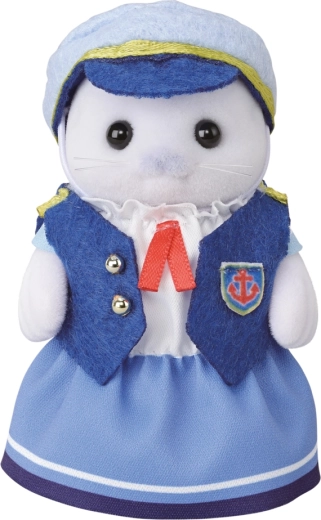 Figurka mamy foki Amory w marynarskim kostiumie