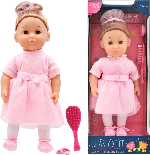 Dolls World modna lalka Charlotte z akcesoriami 36 cm