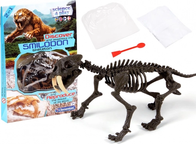 Clementoni Smilodon - Składana struktura szablozębnego tygrysa