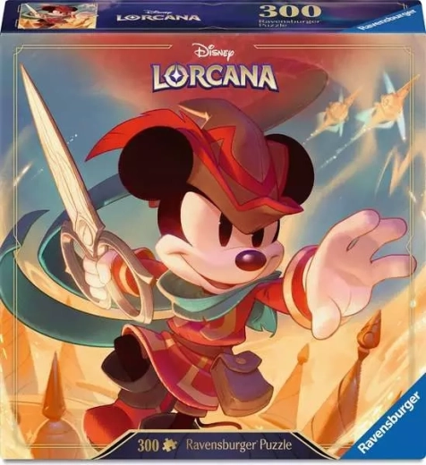 Puzzle Ravensburger Disney Lorcana: Myszka Miki – odważny krawczyk, 300 elementów