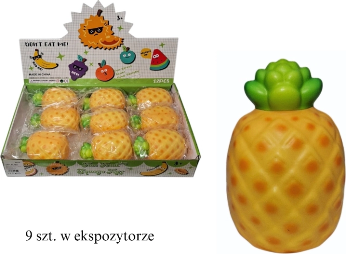 Antystresowy gniotek ananas - 1 sztuka