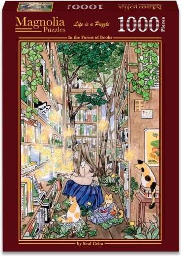 Puzzle Magnolia W lesie książek 1000 elementów