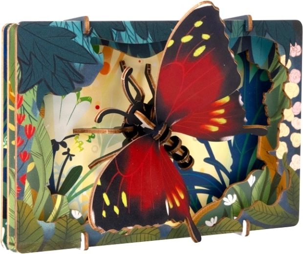 EscapeWelt 3D drewniane puzzle motyl