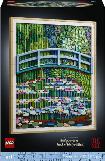LEGO Art Claude Monet – Mostek nad stawem z liliami wodnymi