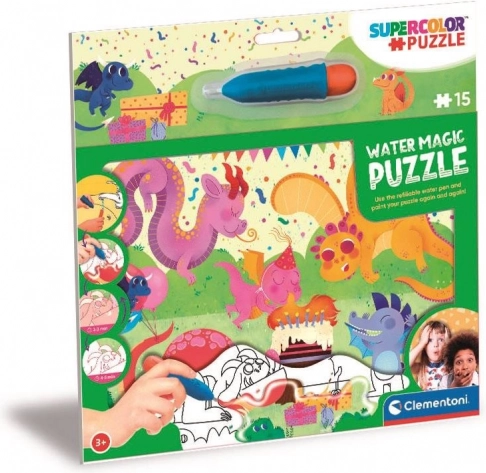 Magiczne puzzle Water Magic: Smoki 15 części