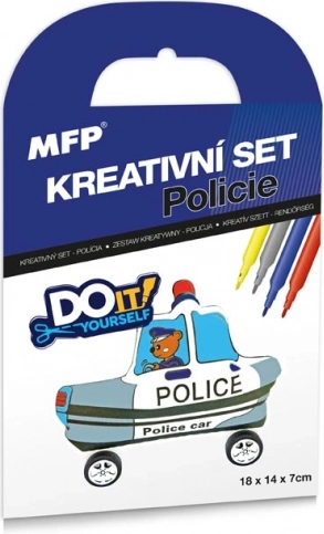 Kreatywny zestaw Policja Nadmuchiwany samochód