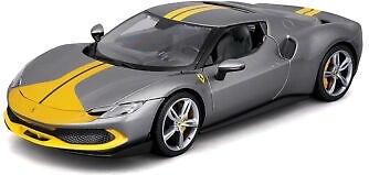 Metalowy model Ferrari 296 GTB Assetto Fiorano 1:18 szary