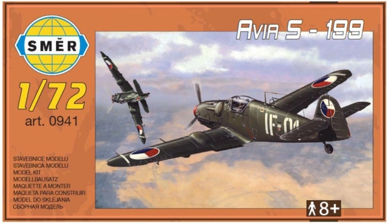 Plastikowy model samolotu AVIA S-199 w skali 1:72