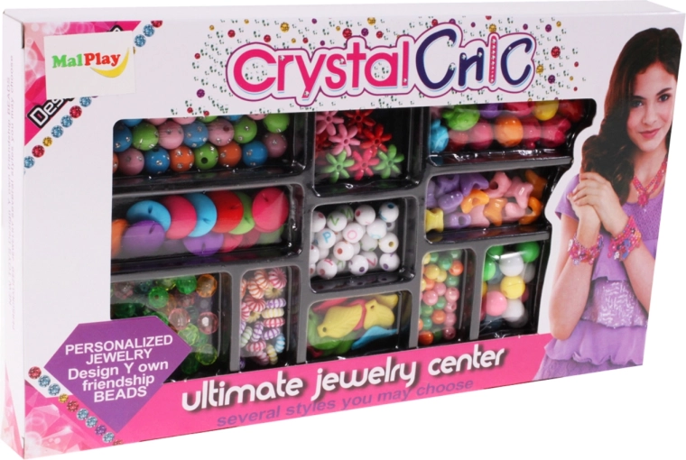 Zestaw kolorowych bransoletek Crystal