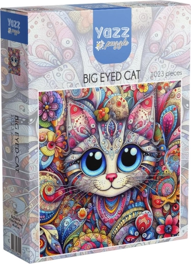 YAZZ puzzle kot z dużymi oczami (1023 elementy)
