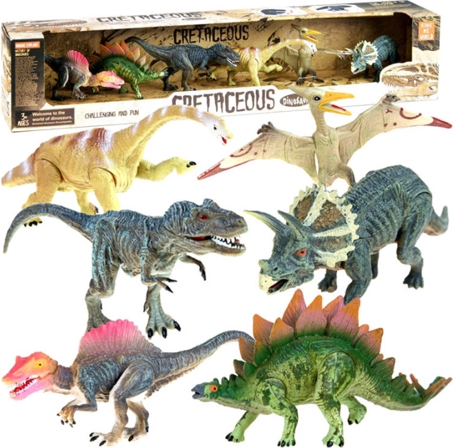 Zestaw dinozaurów - malowane figurki