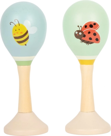 Delikatny i przyjemny grzechoczący dźwięk