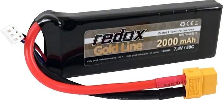 Redox Gold Line akumulator LiPo 2000 mAh 7,4 V 80C XT-60