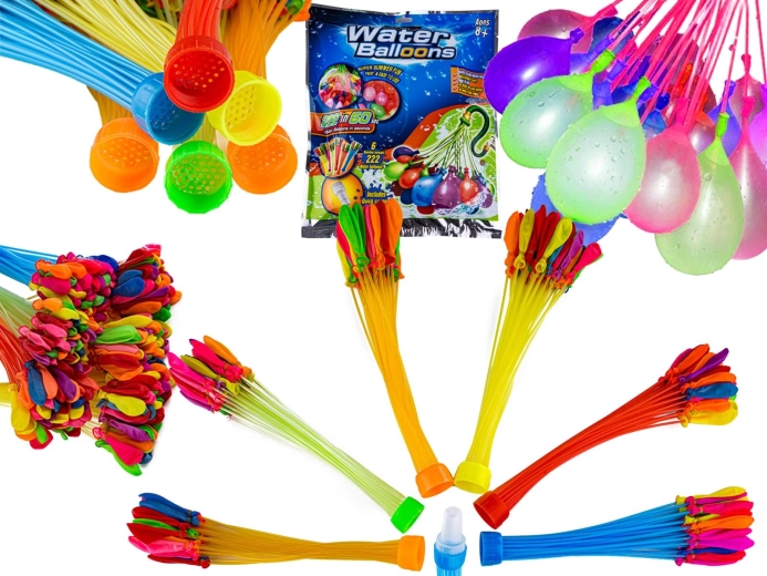 Samozamykające się balony wodne do szybkiego napełniania 222 szt.