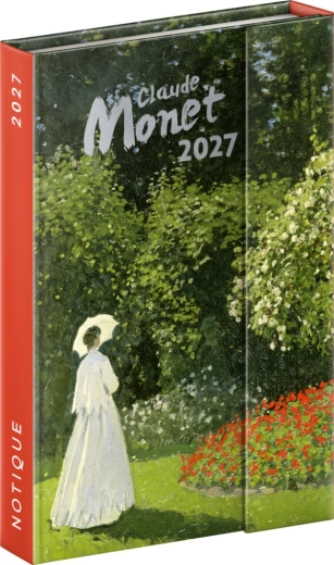 Notique tygodniowy kalendarz magnetyczny Claude Monet 2027, 11 × 16 cm