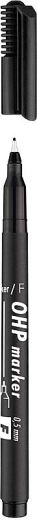 Marker do folii ICO czarny F (0,5 mm)