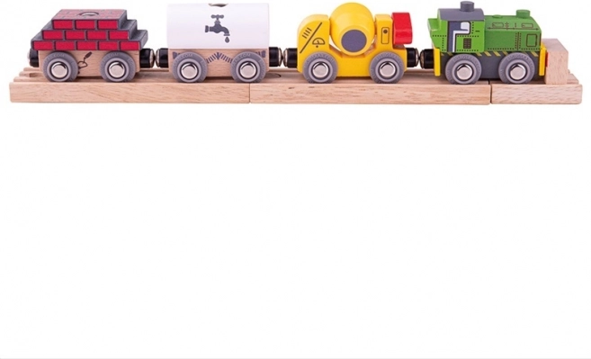Bigjigs Rail drewniany pociąg budowlany
