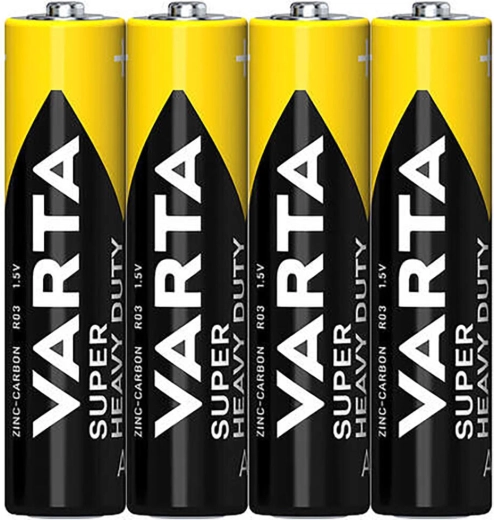 Mikropaluszki AAA VARTA SuperLife, cynkowo‑węglowe, 4 szt.