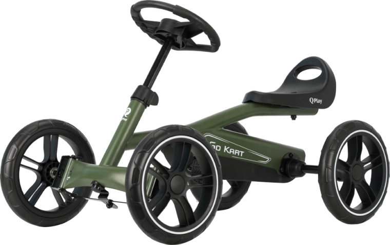 Qplay pedałowy gokart (go-kart) army green dla dzieci od 3 lat