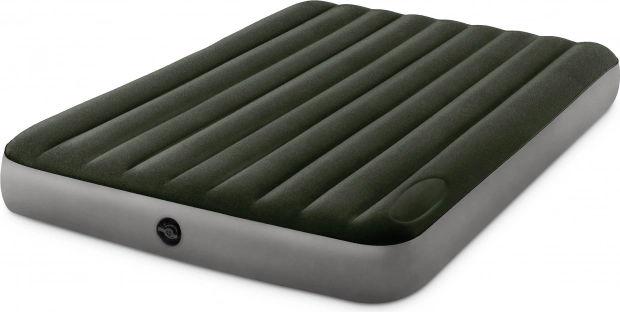 Nadmuchiwany materac dwuosobowy 203 × 152 cm z wbudowaną pompką nożną INTEX